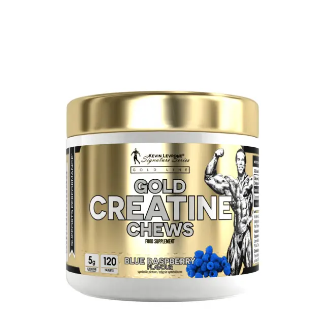Kevin Levrone Gold Line Creatine Chews Blue Raspberry, 120 Tablets