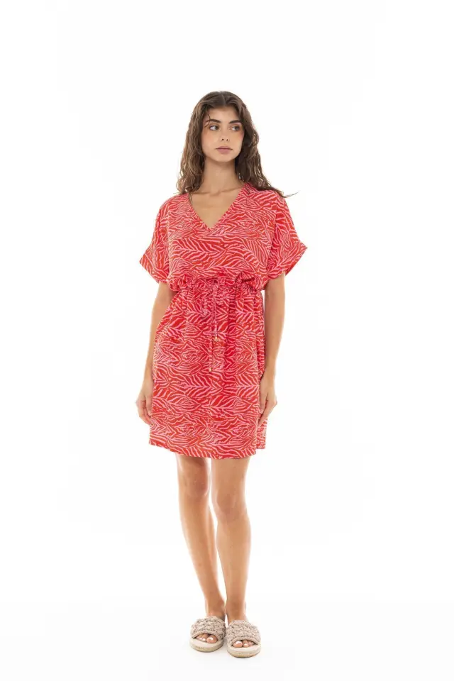 B370 - Type - BEACHWEAR RED LEO - L
