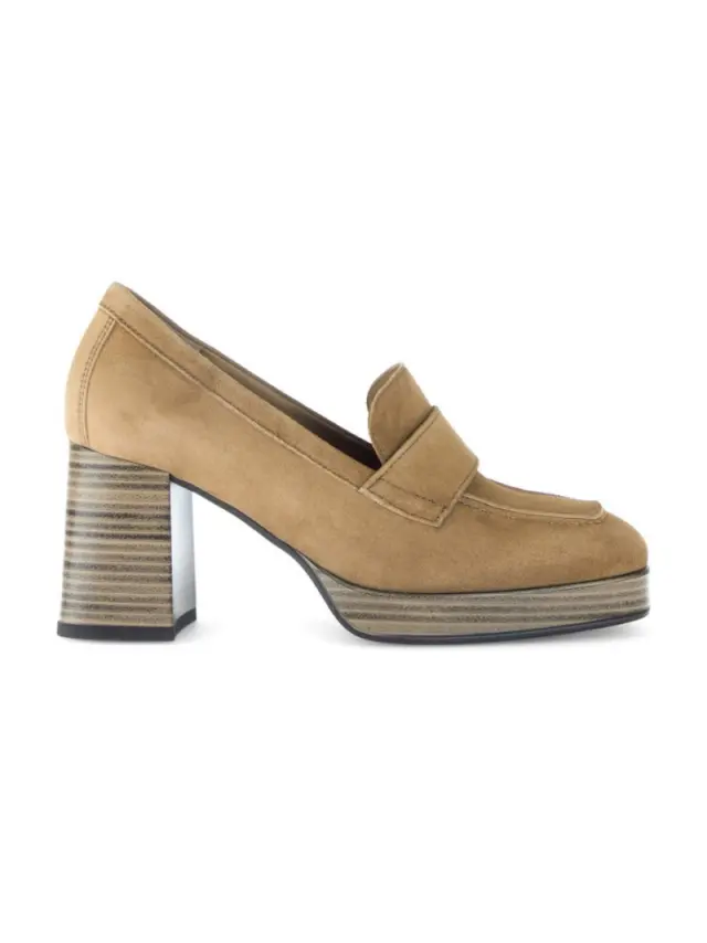Gabor Μοκασίνια-Loafers Γυναικείο δέρμα Nubuck Μπεζ GAB/55340 14-WALNUT - 40 3