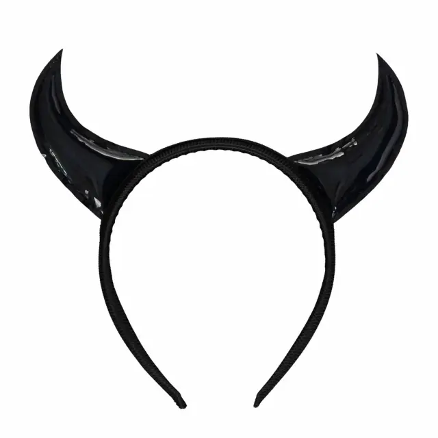 Στέκα Μαύρος Διάβολος Devil Horns Black Headband