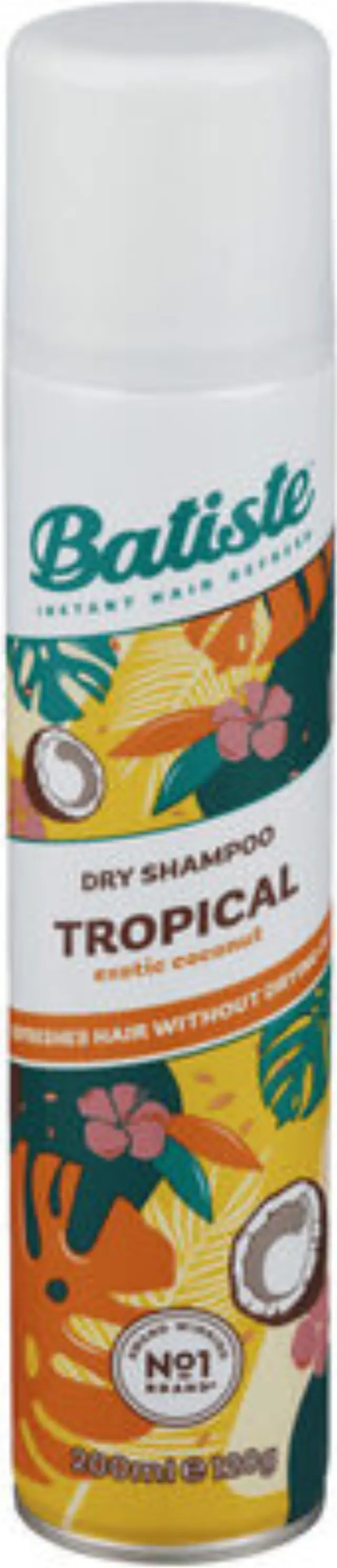 Batiste Tropical Coconut & Exotic Ξηρό Σαμπουάν Γενικής Χρήσης για Όλους τους Τύπους Μαλλιών200ml