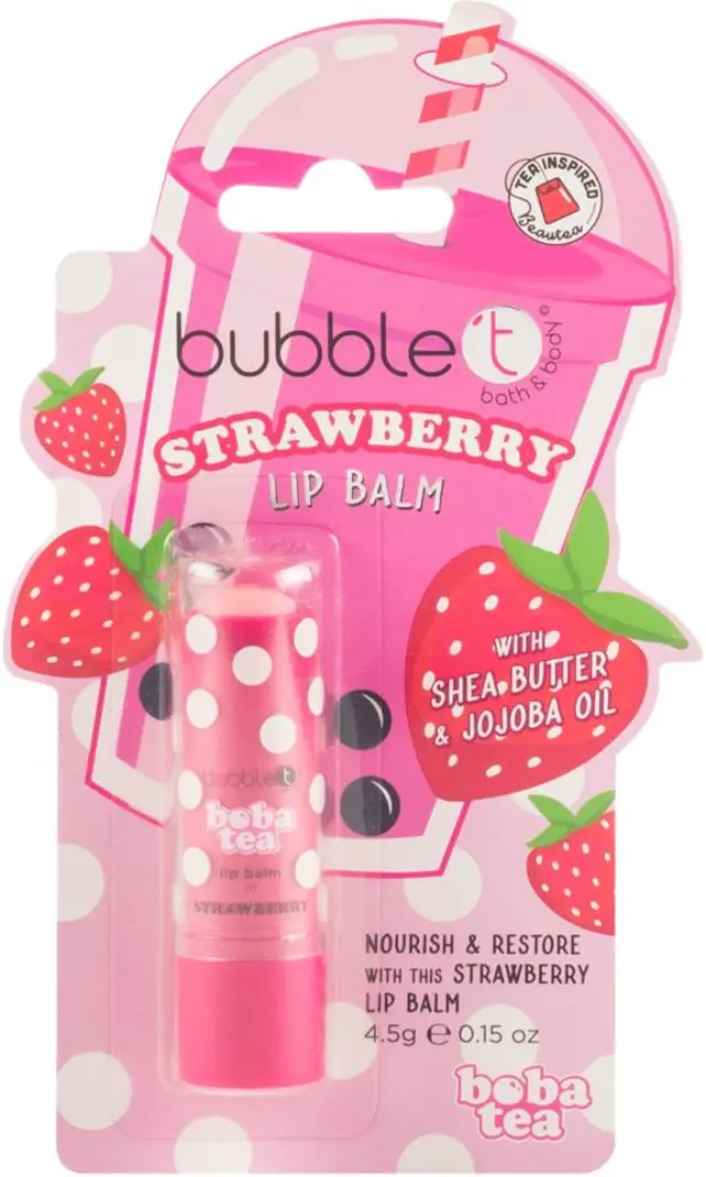 Bubble T Cosmetics Βάλσαμο για τα χείλη με γεύση φράουλα (4,5 γρ.)