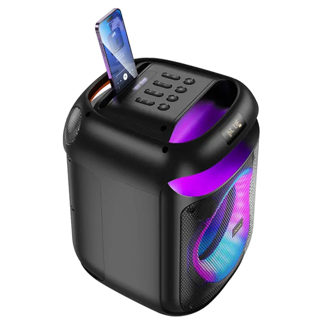 Φορητό Ηχείο Wireless Hoco HA13 Ramon TWS BT V5.4 60W 4000mAh USB 3.5mm Micro SD με Αασύρματα Μικρόφωνα και Φωτισμό 3