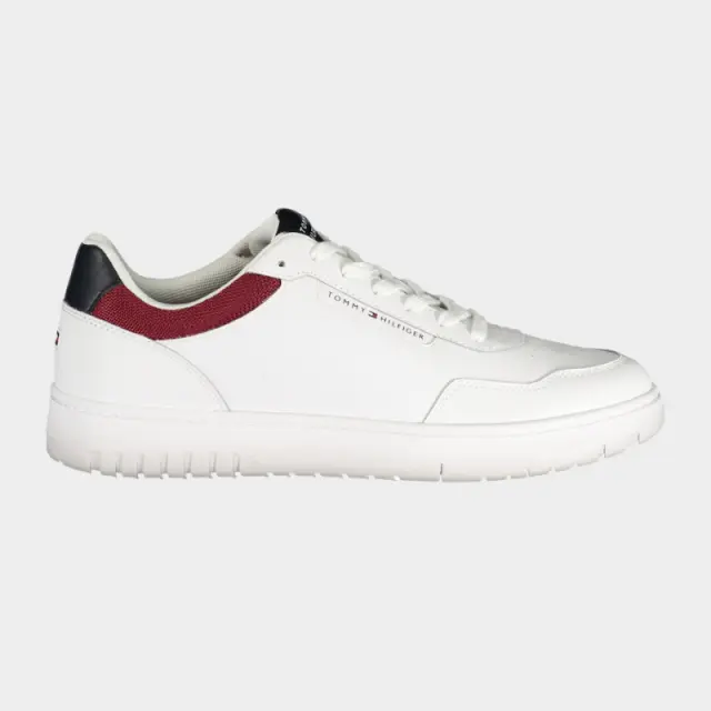 Tommy Hilfiger - Ανδρικά Sneakers Th Basket Core Lth FM0FM05629-0GZ Λευκό - 44