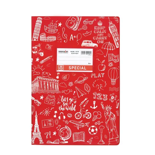 Doodle Εξήγηση Κόκκινη Ριγέ 17x25 50φ. (4322) (TYP4322) TYPOTRUST