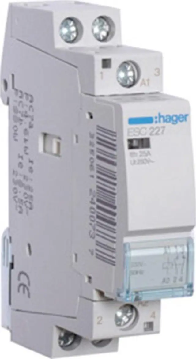 Contactor 25A, 1NO+1NC, 230V