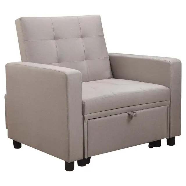 Πολυθρόνα-Κρεβάτι IMOLA Cappuccino Ύφασμα 100x102x92/75x180x44cm