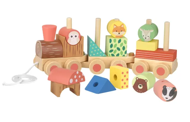 Ξύλινο Τρενάκι Woodland (FSC®) Orange Tree Toys 2