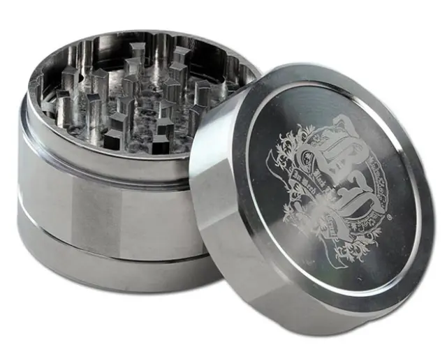Black Leaf Grinder Τρίφτης Deluxe από Ανοξείδωτο Χάλυβα 49mm-3 Parts 2