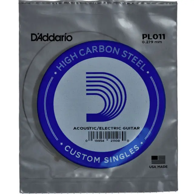 D'Addario PL011 Plain Steel Χορδή Ακουστικής/ Ηλεκτρικής Κιθάρας