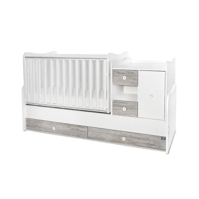 Lorelli Πολυμορφική κούνια - κρεβάτι "MiniMax New" 190/72 White - Artwood Λευκό
