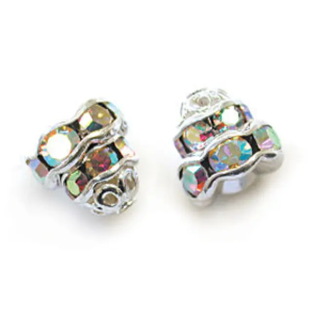 Rhinestone Fancy Cap Crystal AB 7mm - 1τεμ