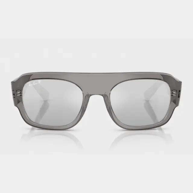 Γυαλιά Ηλίου Ray-Ban 0RB2218 668482 Διαφανές Γκρι - 55