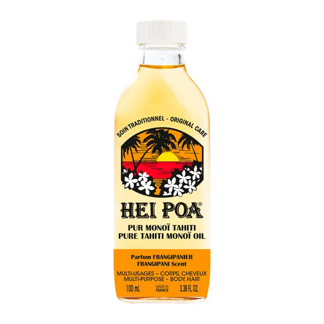 Hei Poa | Monoi Oil Tahiti Frangipani Λάδι Πολλαπλών Χρήσεων με Άρωμα Εξωτικών Λουλουδιών | 100ml