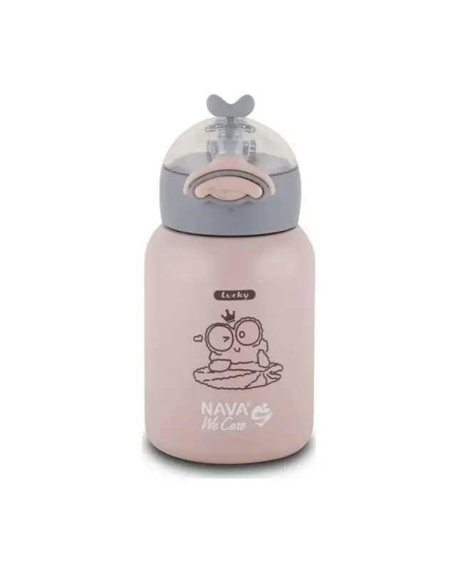 Nava Μπουκάλι Θερμός Ανοξείδωτο Ροζ 350ml
