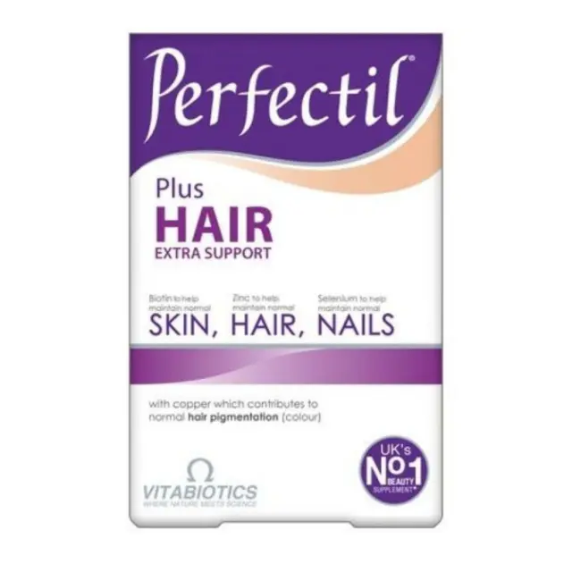 VITABIOTICS Perfectil Plus Hair Extra Support, Υγιή Μαλλιά, Δέρμα & Νύχια 60 tabs 2