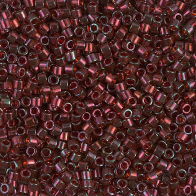 Χάντρα Miyuki Delica 10/0 - DBM0105 - Transparent Red/Gold Luster ~7gr