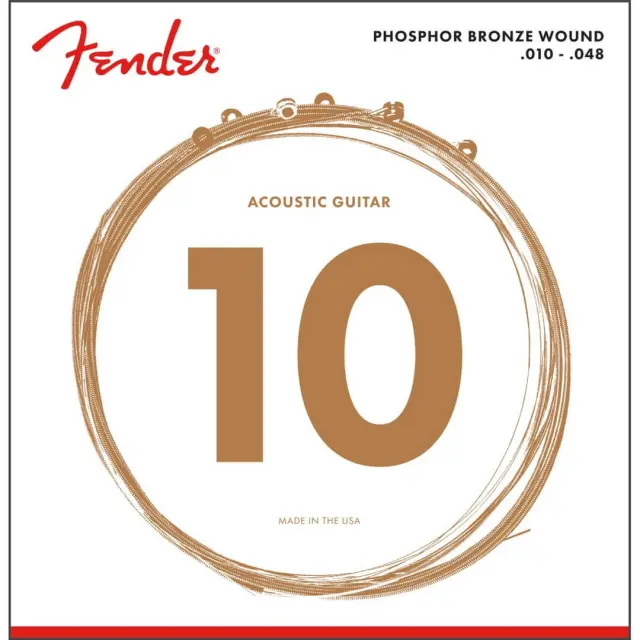 Fender 60ΧL AuriSonic Phosphor Bronze Χορδές Ακουστικής Κιθάρας 10-48