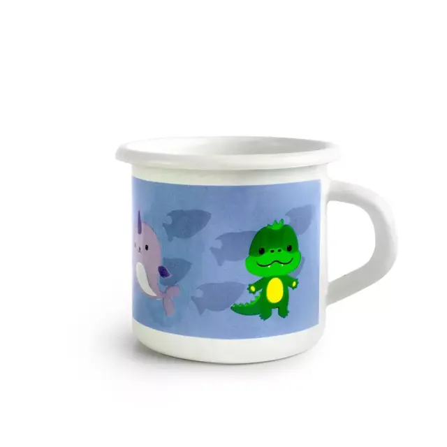 Παιδική Εμαγιέ Κούπα Sea Monsters 400ml