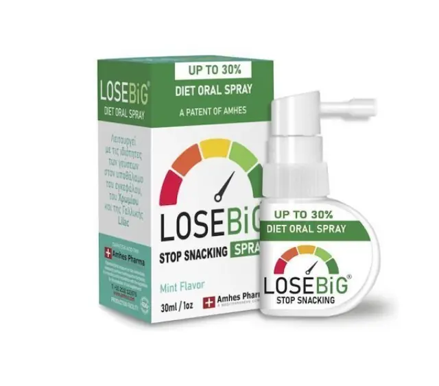 Losebig Stop Snacking Spray Συμπλήρωμα για Αδυνάτισμα με Γεύση Μέντα 30ml