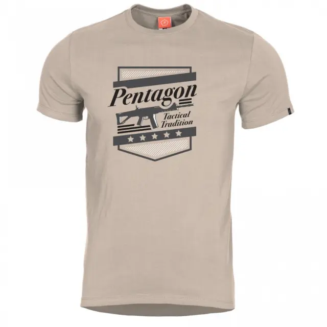 Pentagon Ageron A.C.R T-Shirt - Μπλουζάκι Μακό για Τακτική- Καθημερινή Χρήση - 04-Μπεζ-Khaki
