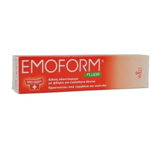 Emoform Fluor Οδοντόκρεμα για Προστασία απο Τερηδόνα και Ουλίτιδα, 50ml