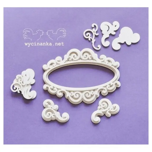 Chipboard Vintage 3D, 6,4x8,8 cm