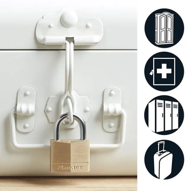 Master Lock 140EURDLF - Λουκέτο συμπαγές μπρούτζινο 40mm μακρύλαιμο 38mm 3