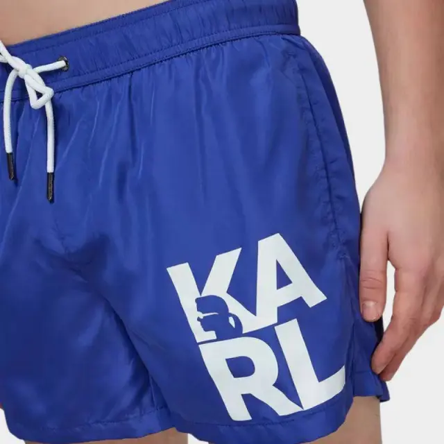 Karl Lagerfeld - Ανδρικό Μαγιό Σορτς KL21MBS02-NAVY Μπλε Ναυτικό - S 2