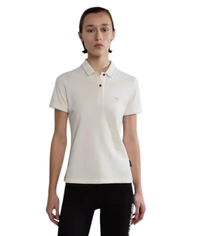 Napapijri -T-Shirt E-Nina Slim Fit NP0A4H8E-002 Λευκό - S