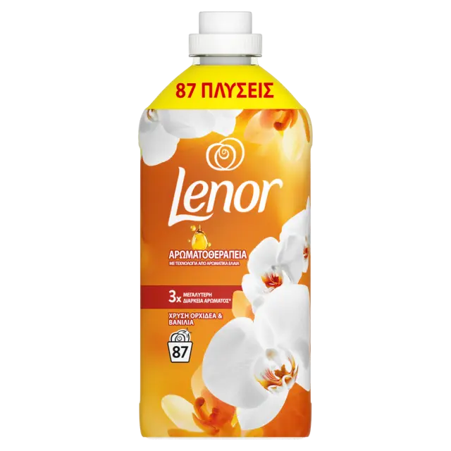 Lenor Mαλακτικό Joy Gold Orchid 87Mεζούρες