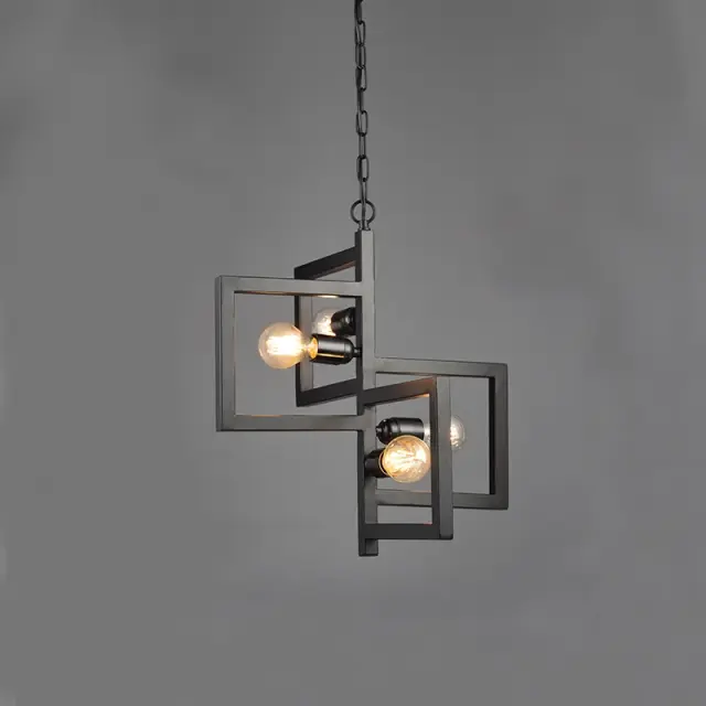 ΚΡΕΜΑΣΤΟ 4ΧΕ27 ΜΑΥΡΟ ΜΕΤΑΛΛΙΚΟ Φ42ΧΗ98CM SIRIUS / KS14254BK