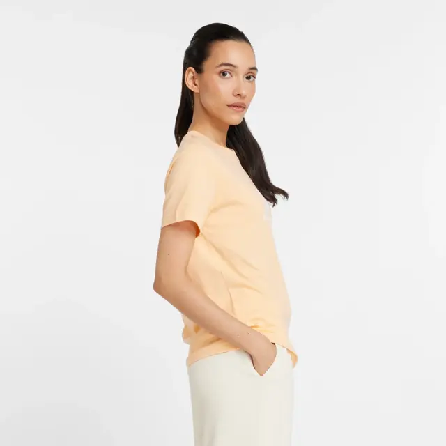 New Balance Jersey Stacked Logo T-Shirt (WT41502-PAE) - Σομόν 2