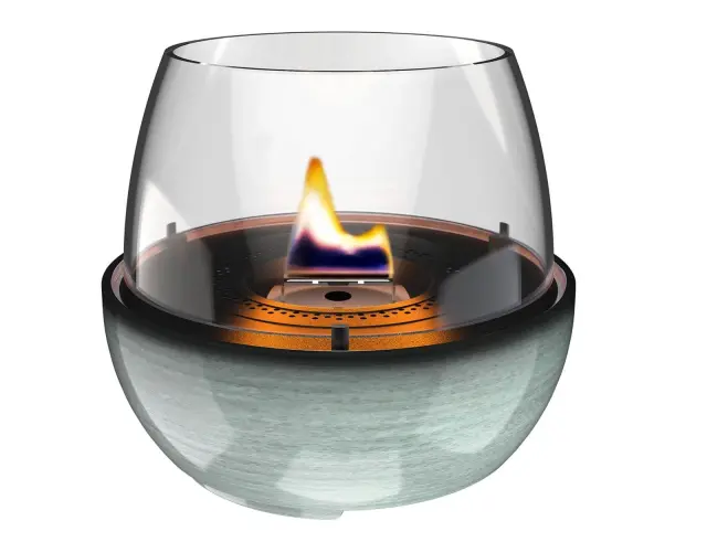 Επιτραπέζια Εστία Φωτιάς Tulip 18 Reactive Glaze Tenderflame με διάρκεια καύσης 3 - 4 ώρες, χωρητικότητα δεξαμενής 250ml και διαστάσεις 19.3x18cm - Green TF-0410005 2