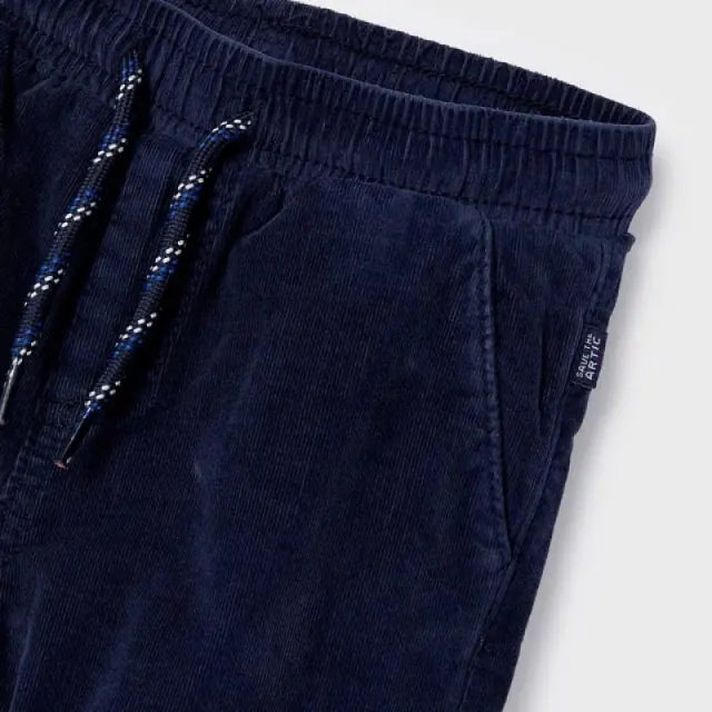 Mayoral Baby Παντελόνι Μικροκοτλέ Jpgger Fit Ecofriends Χρώμα 10 Μπλε Σκούρο (12-02532-010) Μπλε - 18 μηνών 2