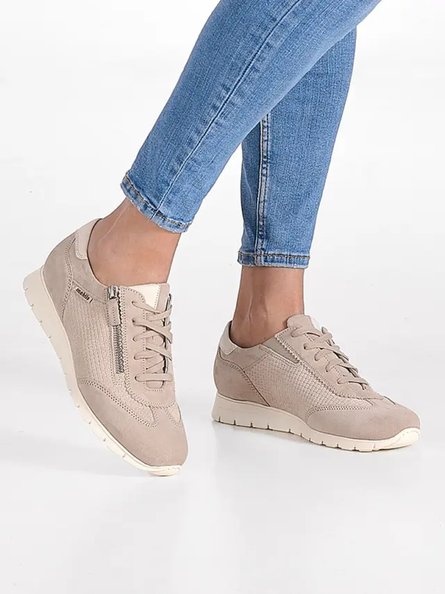 Mephisto Sneakers Γυναικείο δέρμα/δέρμα Nubuck Μπεζ MEP/DONIA L/SAND - 41 2