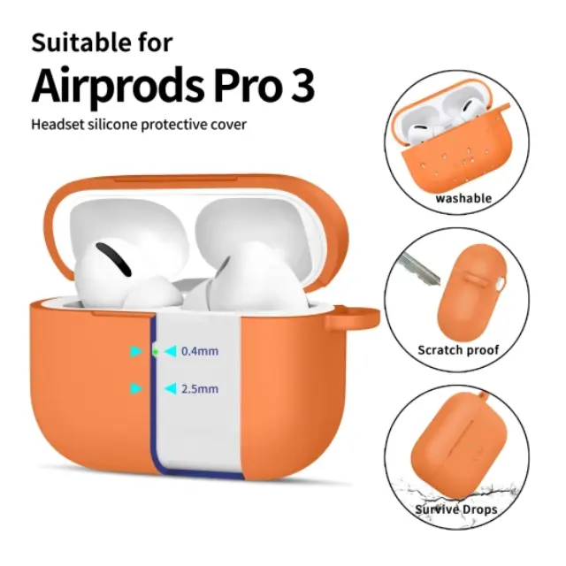 Tech-protect Silicone Hook Apple Airpods Pro 3 Crayon Grey 3