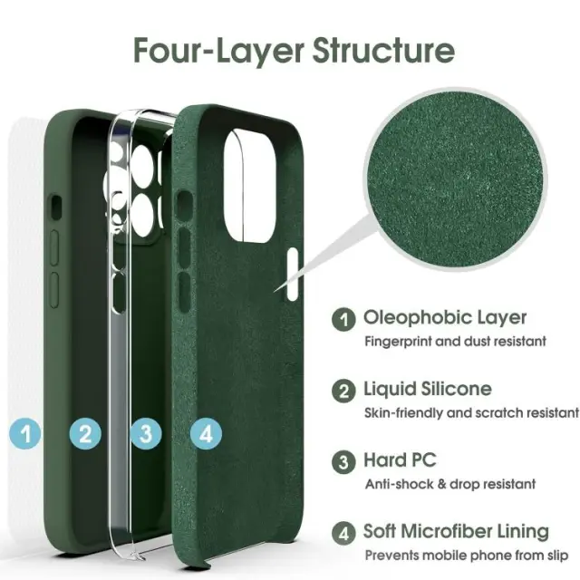 Shockproof Θήκη για iPhone 17- Dark Green OEM 2