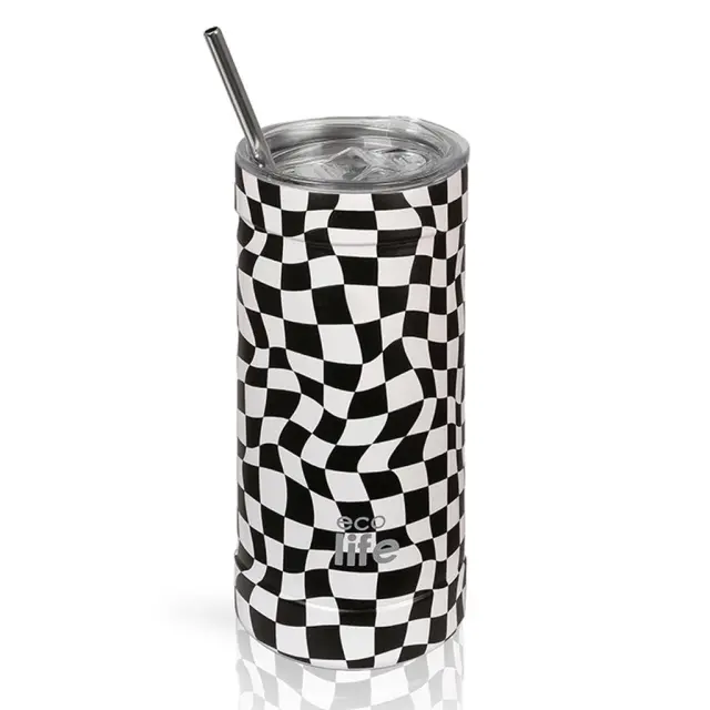 Ποτήρι Θερμός Black & White Coffee Thermos 500ml / 33-BO-4185 (Ecolife)