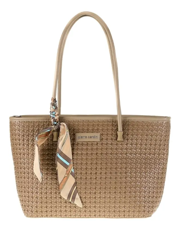 Γυναικεία τσάντα χειρός Pierre Cardin, κάμελ,long23 2401