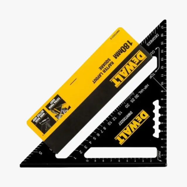 Dewalt DWHT25227-0 Γωνιόμετρο Μαραγκών Αλουμινίου Μήκους 18εκ 2
