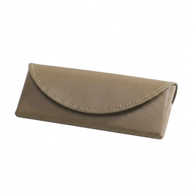 Techsuit - Glasses Case (ETM3) - PU, 15.2 x 6.6 x 3.6cm - Taupe