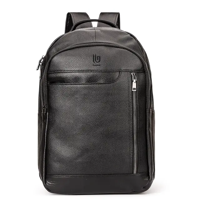Δερμάτινη Μαύρη Τσάντα Πλάτης Backpack Laptop 15.6" Legend Accessories LGDBAG-2026 3
