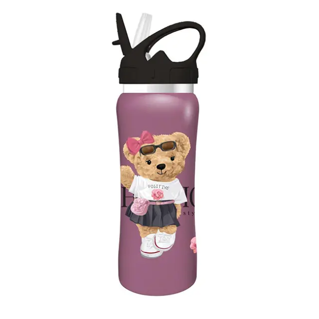 Must Παγούρι Ανοξείδωτο με Καλαμάκι 500ml Κύβος Ρούμπικ (000586443)