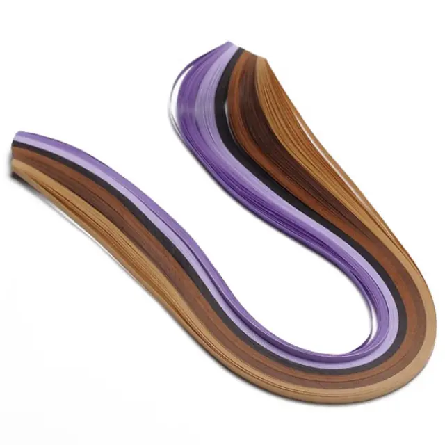 Λωρίδες Quilling 0.5x53cm - Brown/Purple Mix - 120τεμ