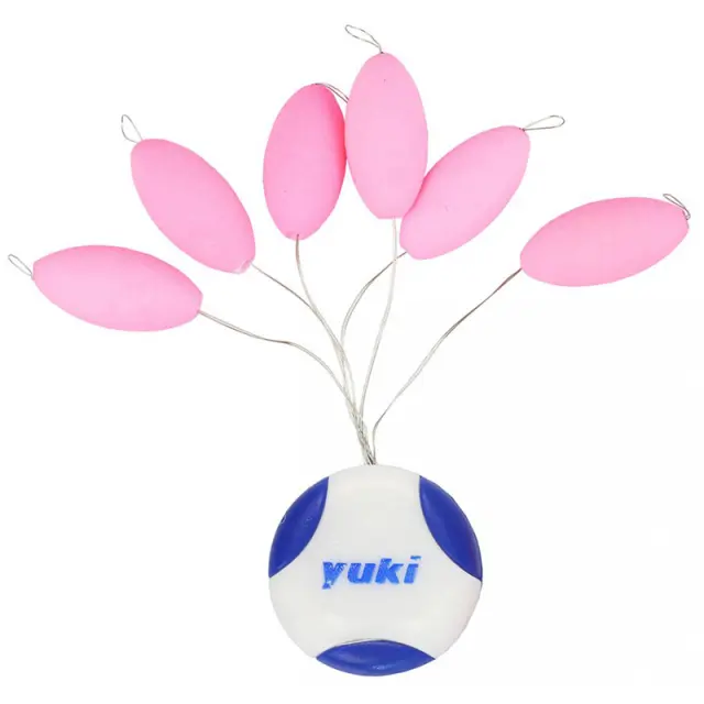 Φλοτεράκια Yuki Oval Floating Beads With Stopper PFY 12 Pink
