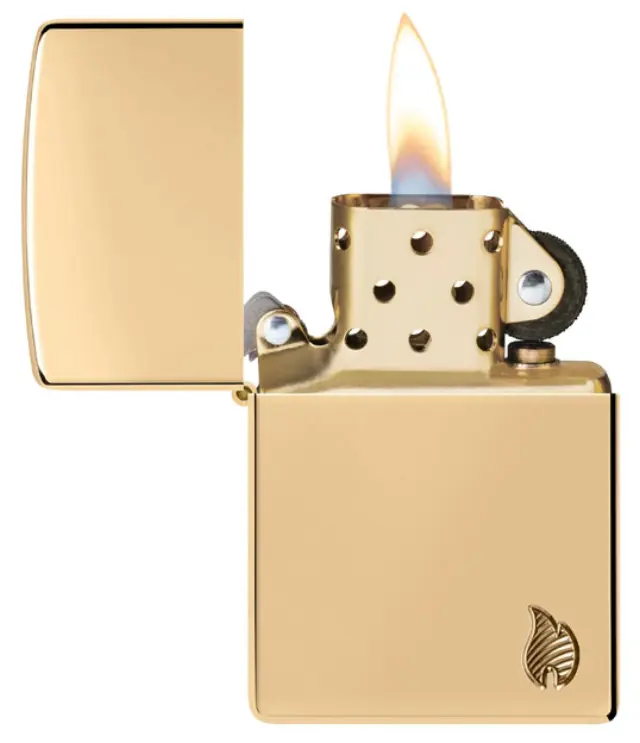 ZIPPO Αναπτήρας - Armor® High Polish Brass Flame (46397) 2