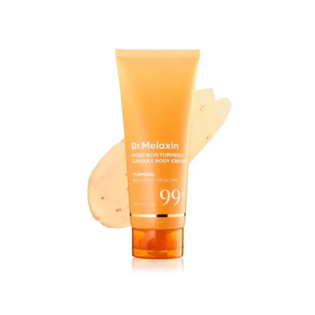 Dr.Melaxin Kojic Acid Turmeric Body Cream Κρέμα Σώματος για Δυσχρωμίες και Σκούρες Κηλίδες, 200gr