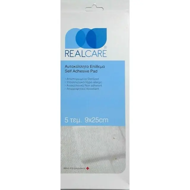 Real Care Αυτοκόλλητα Επιθέματα (9cm x 25cm), 5τεμ