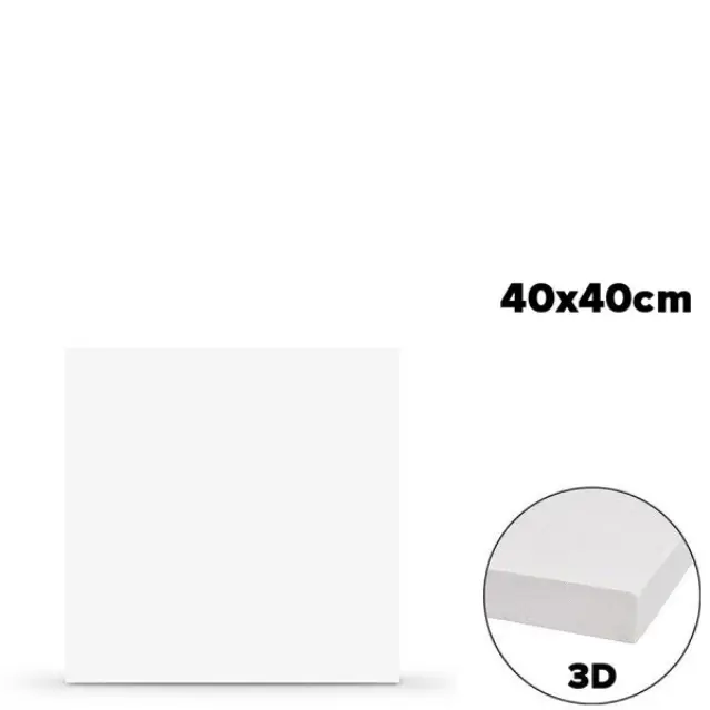 Τελάρο Ζωγραφικής 3D 100% Βαμβακερός Μουσαμάς - 40x40cm